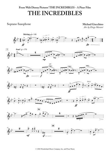 The Incredibles (main Theme) (arr. Diego Marani)