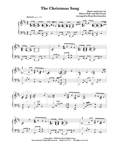 The Christmas Song (chestnuts Roasting On An Open Fire) (arr. Ryan Brechmacher)