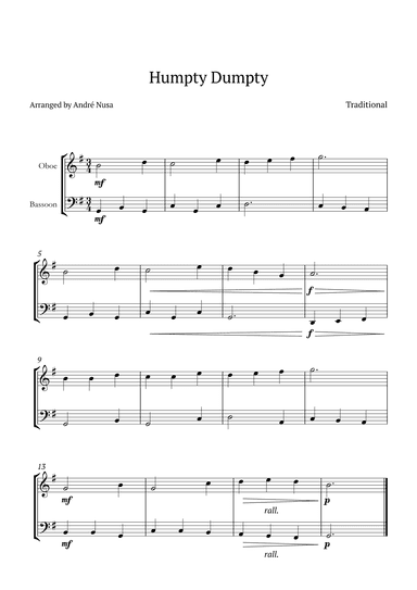 Humpty Dumpty (arr. André Nusa)