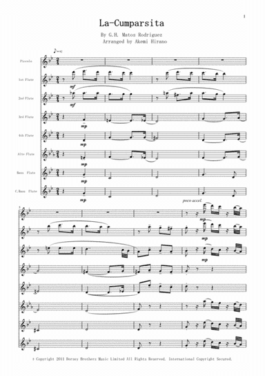 La Cumparsita (arr. Akemi Hirano)