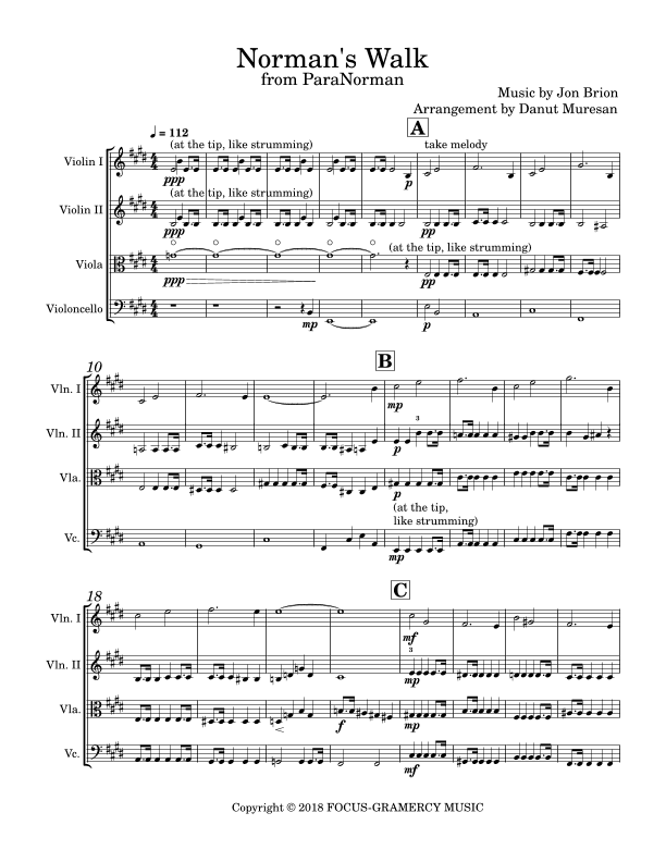 Norman's Walk (arr. Danut Muresan)