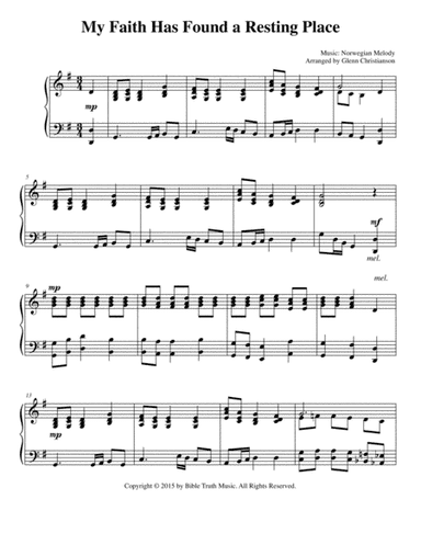 My Faith Has Found A Resting Place (arr. Glenn Christianson)