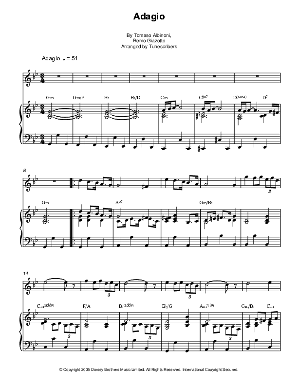 Adagio (arr. Tunescribers)