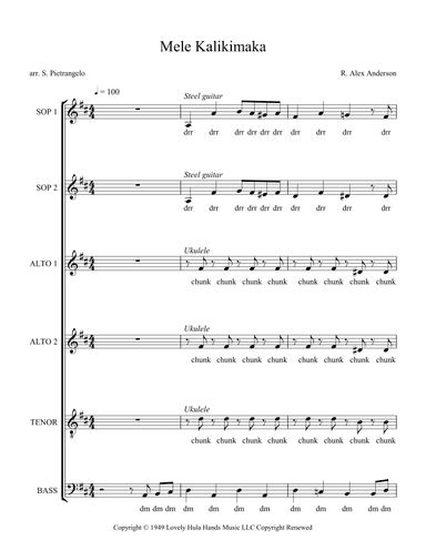 Mele Kalikimaka (arr. Scott Pietrangelo)