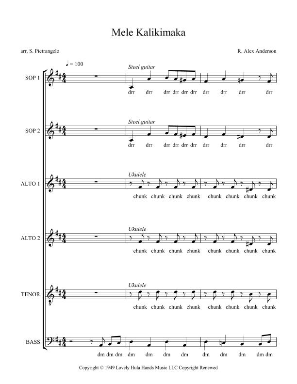 Mele Kalikimaka (arr. Scott Pietrangelo)