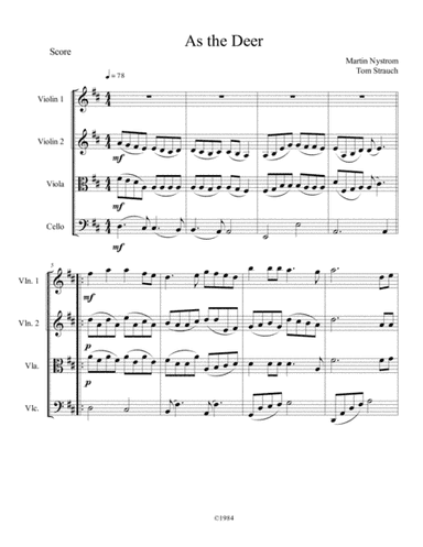 As The Deer (arr. Thomas Strauch)