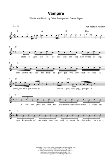 Vampire (arr. Michael Habrom)