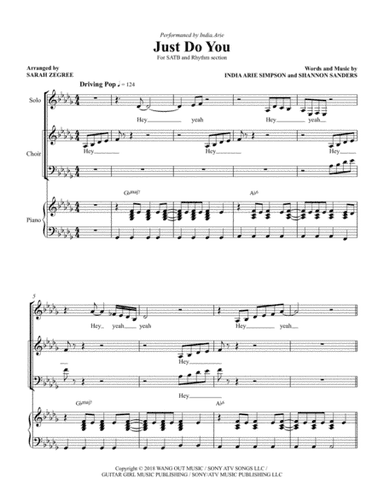 Just Do You (arr. Sarah Zegree)
