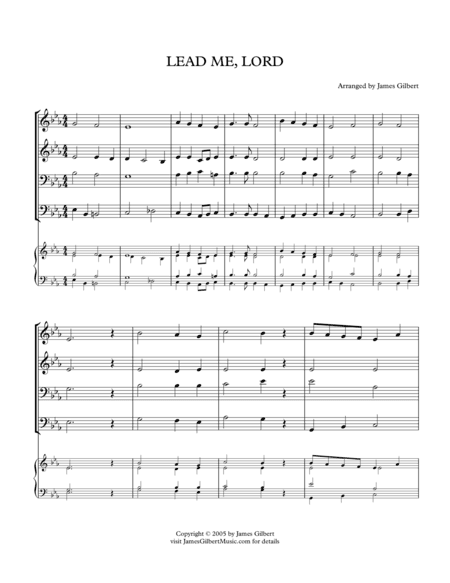 LEAD ME LORD (arr. James Gilbert)