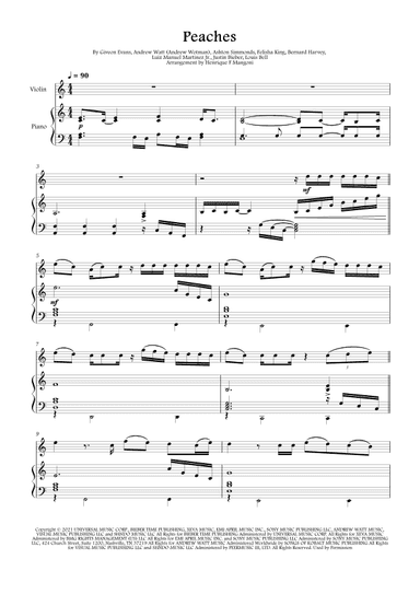 Peaches (arr. Henrique F Mangoni)