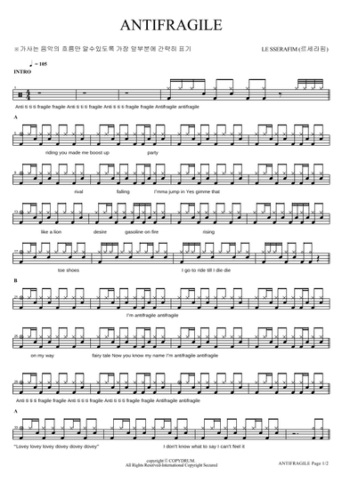 Antifragile (arr. COPYDRUM)