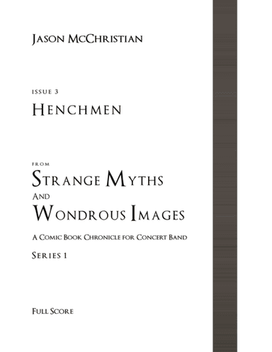 Issue 3, Series 1 - Henchmen from Strange Myths and Wondrous Images - A Comic Book Chronicle for Con