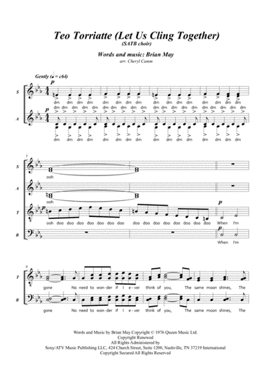 Teo Torriatte (let Us Cling Together) (arr. Cheryl Camm)