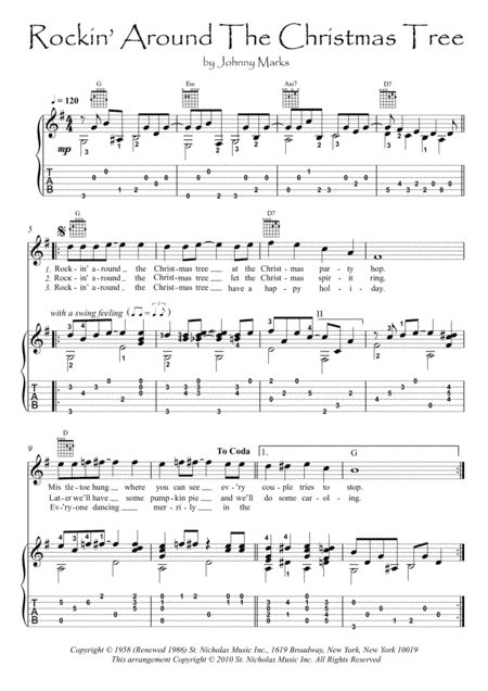 Rockin' Around The Christmas Tree (arr. PianoSheetNow)