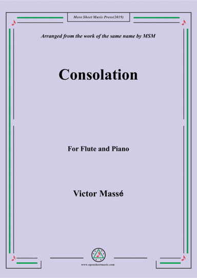 Masse-Consolation, for Flute and Piano (arr. MSM)