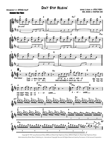 Don't Stop Believin' (arr. Stephen Bulat)