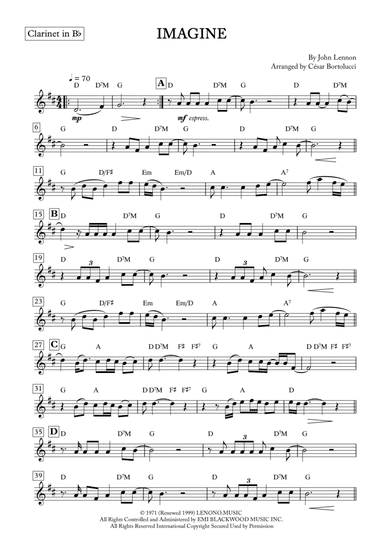Imagine (arr. ACT Bortolucci)