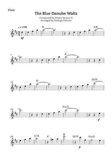 The Blue Danube Waltz (arr. Rodrigo Faleiros)