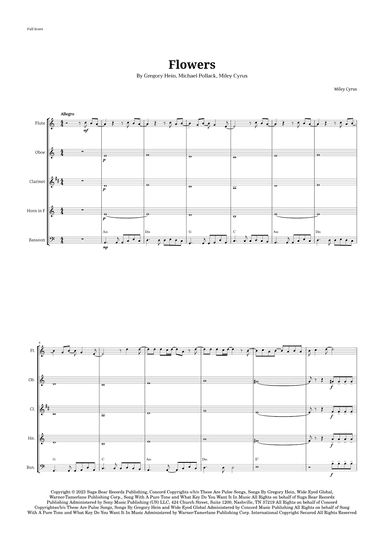 Flowers (arr. Langanho)