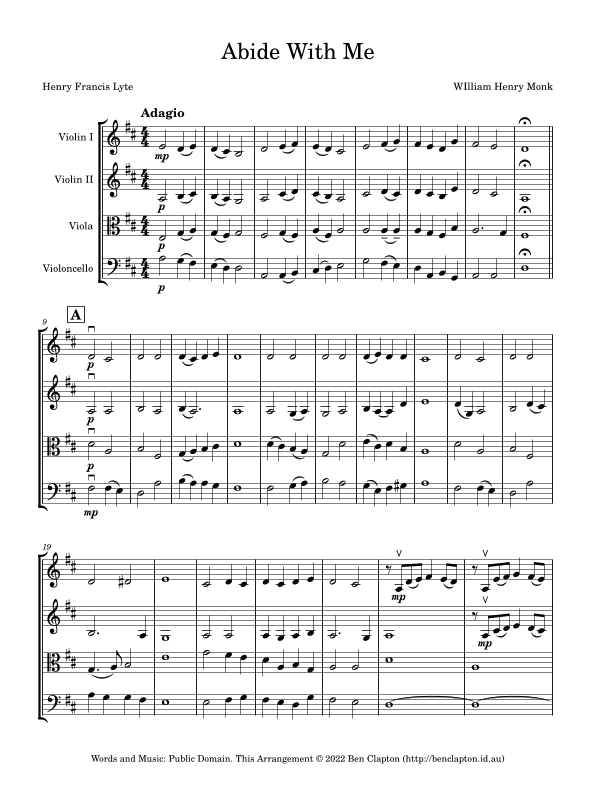 Abide with Me (arr. Ben Clapton)