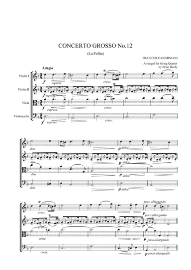 La Follia - Geminiani (arr. Brian Hardy - Bacchus Quartet)