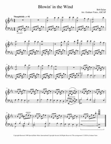Blowin' In The Wind (arr. Graham Yates)