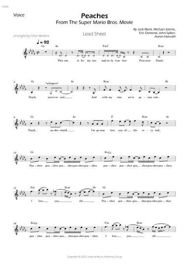 Peaches (arr. César Madeira)