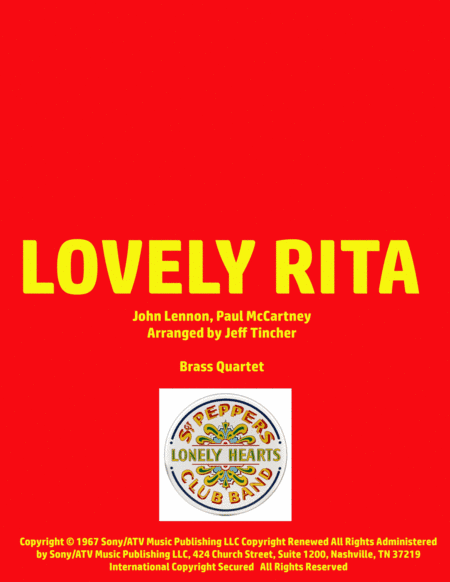 Lovely Rita (arr. Jeff Tincher)