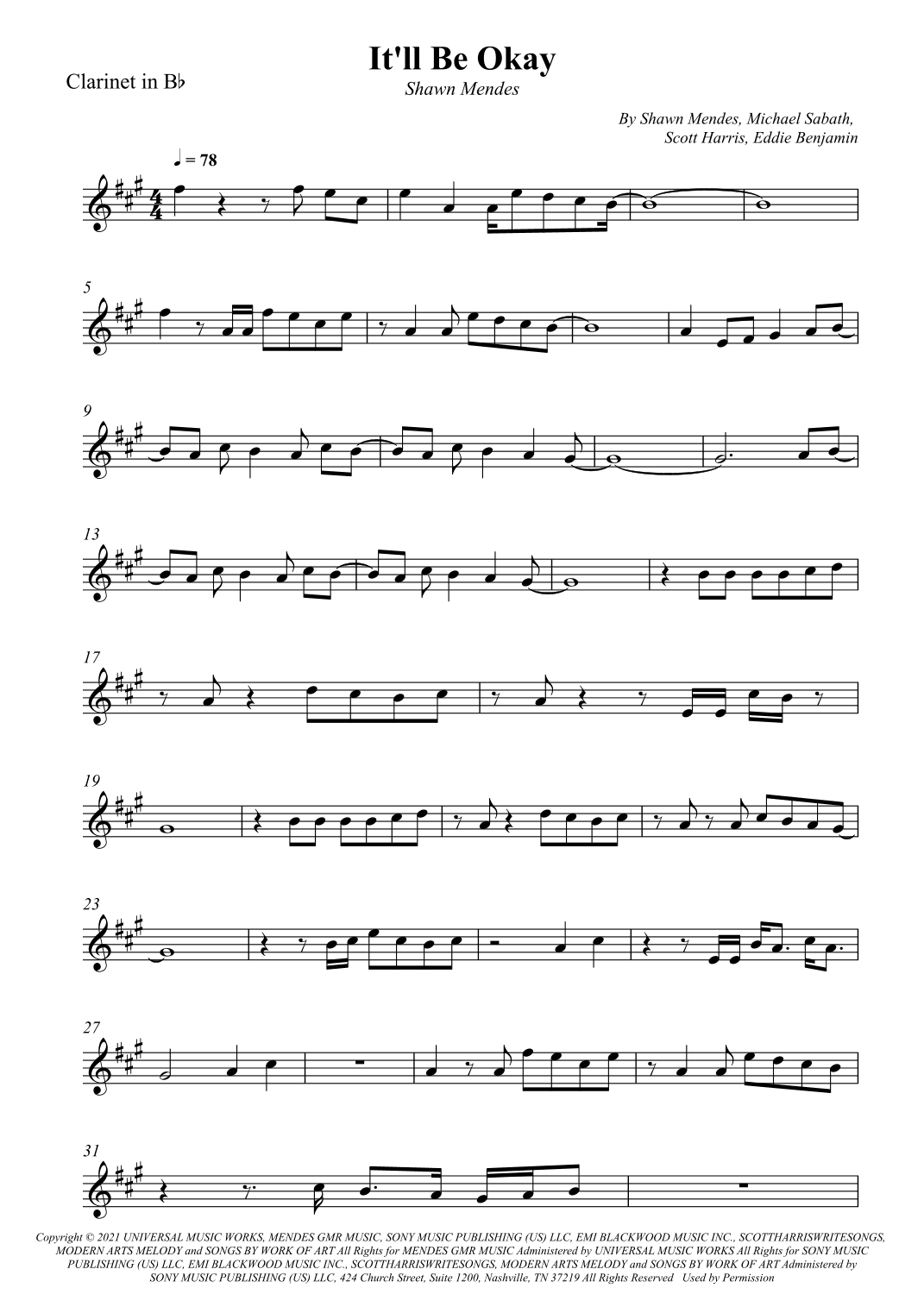 It'll Be Okay (arr. Wesley S. SIlva)
