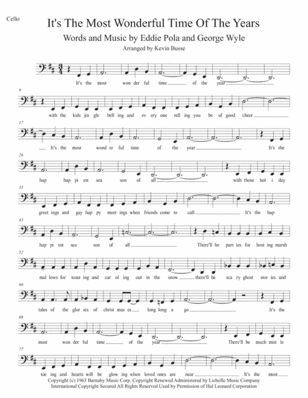 The Most Wonderful Time Of The Year (arr. Kevin Busse)