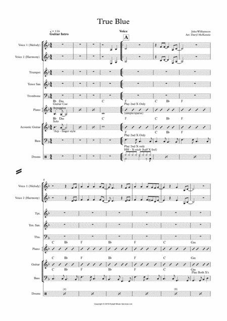 True Blue (arr. Daryl McKenzie)