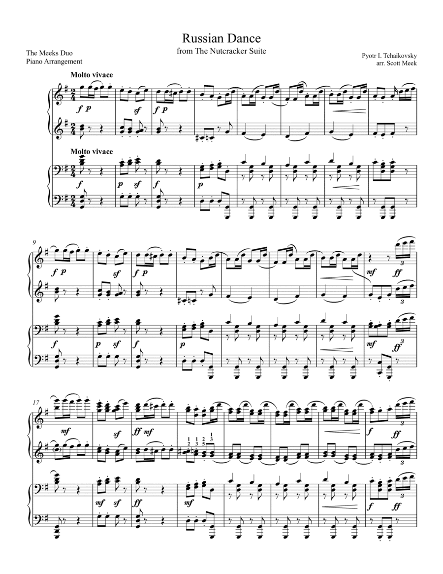 Russian Dance from The Nutcracker (arr. Scott Meek)