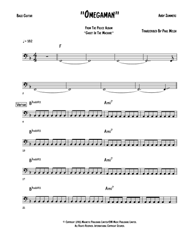 Omegaman (arr. P Welsh)