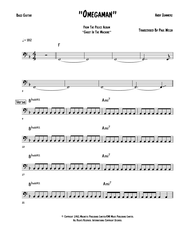 Omegaman (arr. P Welsh)