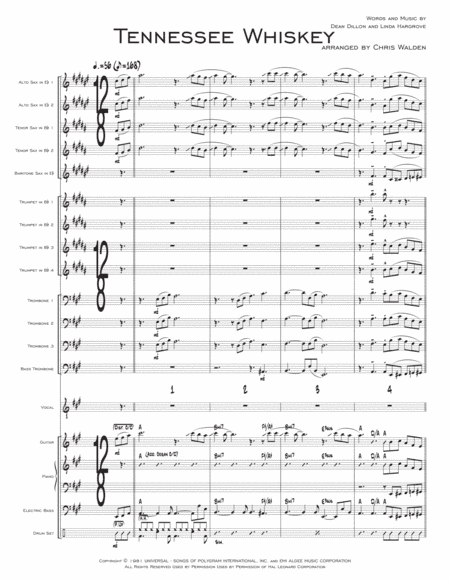 (Smooth As) Tennessee Whiskey (arr. Chris Walden)
