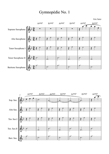 Gymnopédie No. 1 (arr. Alex Nunes Rodrigues)