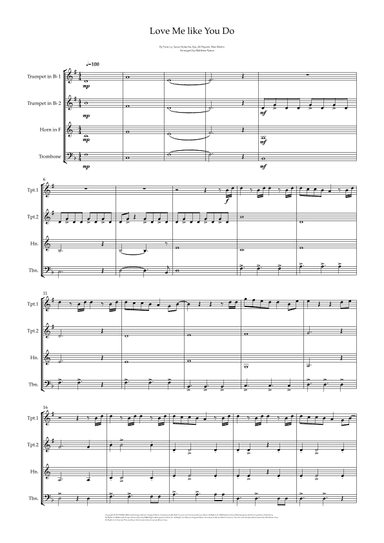 Love Me Like You Do (arr. Matthew pyeon)