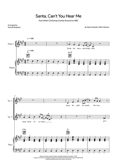 Santa Can't You Hear Me (arr. Samuel Sequeira)