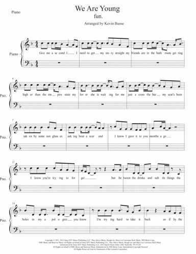 We Are Young (arr. Kevin Busse)