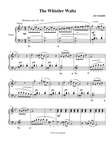 The Whistler Waltz
