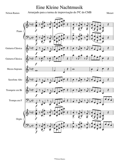 Eine Kleine Nachtmusik (arr. Nelson Ramos)
