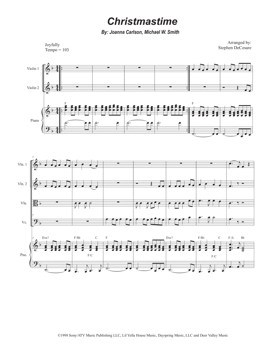 Christmastime (arr. Stephen DeCesare)