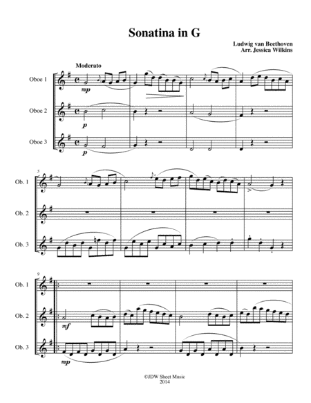 Oboe Trios for Intermediate Players (arr. Jessica Wilkins)