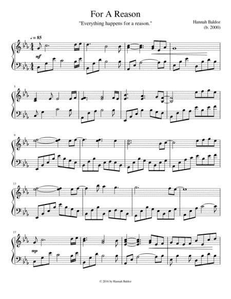 For a Reason - Hannah Baldoz