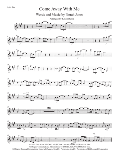 Come Away With Me (arr. Kevin Busse)