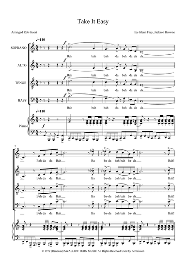 Take It Easy (arr. Rob Guest)