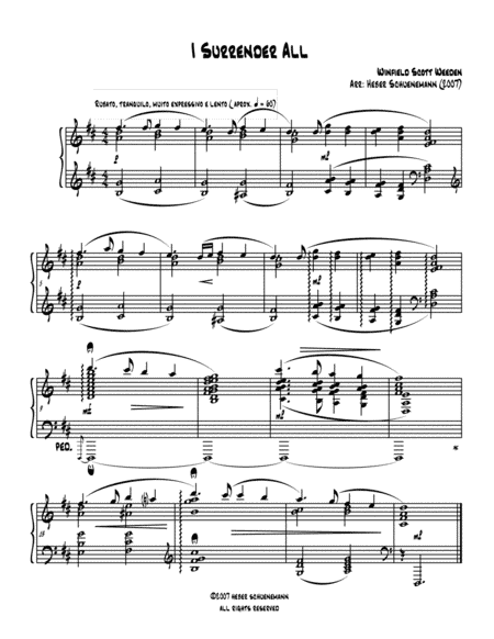 I Surrender All (arr. Heber Schunemann)