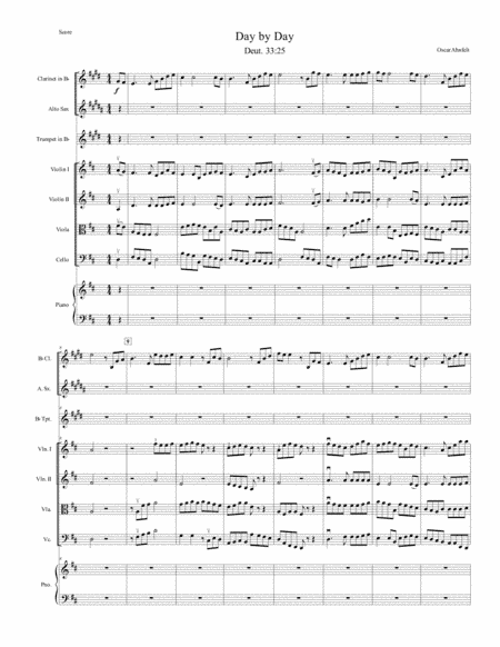 Day by Day and With Each Passing Moment for orchestra (arr. Harmony Corelli)