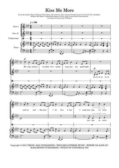 Kiss Me More (arr. Henrique F Mangoni)