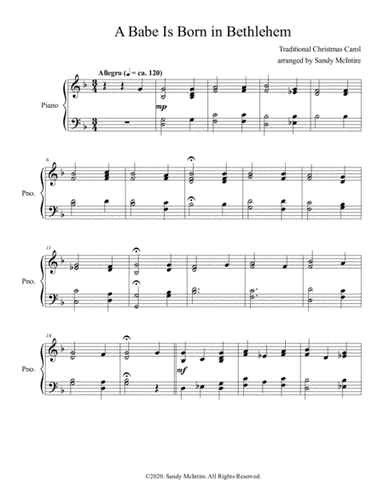A Babe Is Born in Bethlehem (arr. Sandy McIntire)